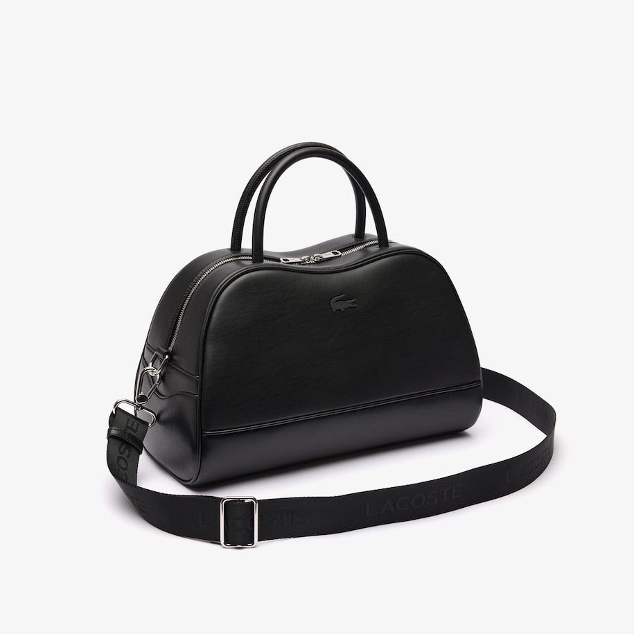 Women large black leather handbag 